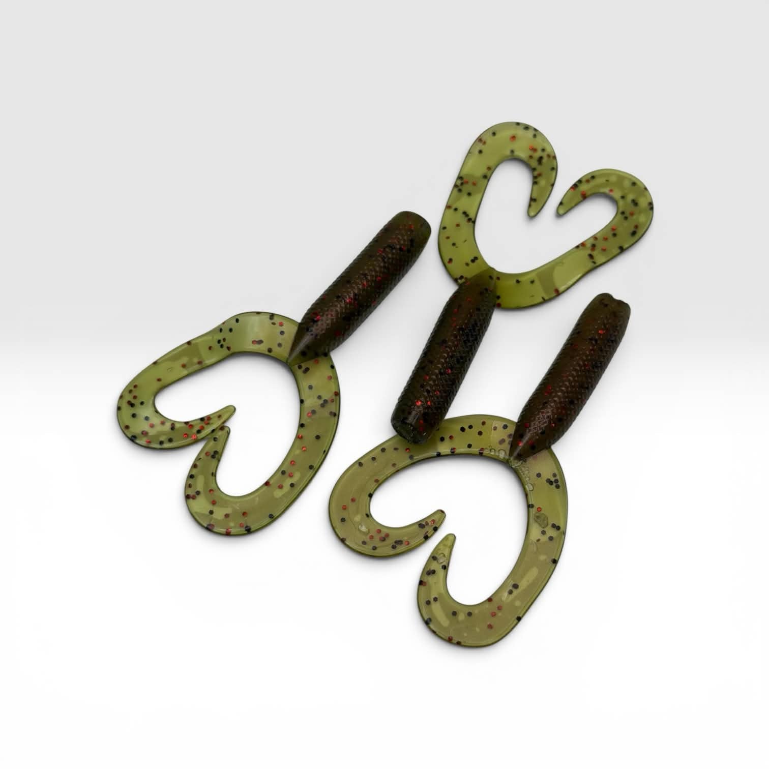 3 inch twin tail grub 10 pack