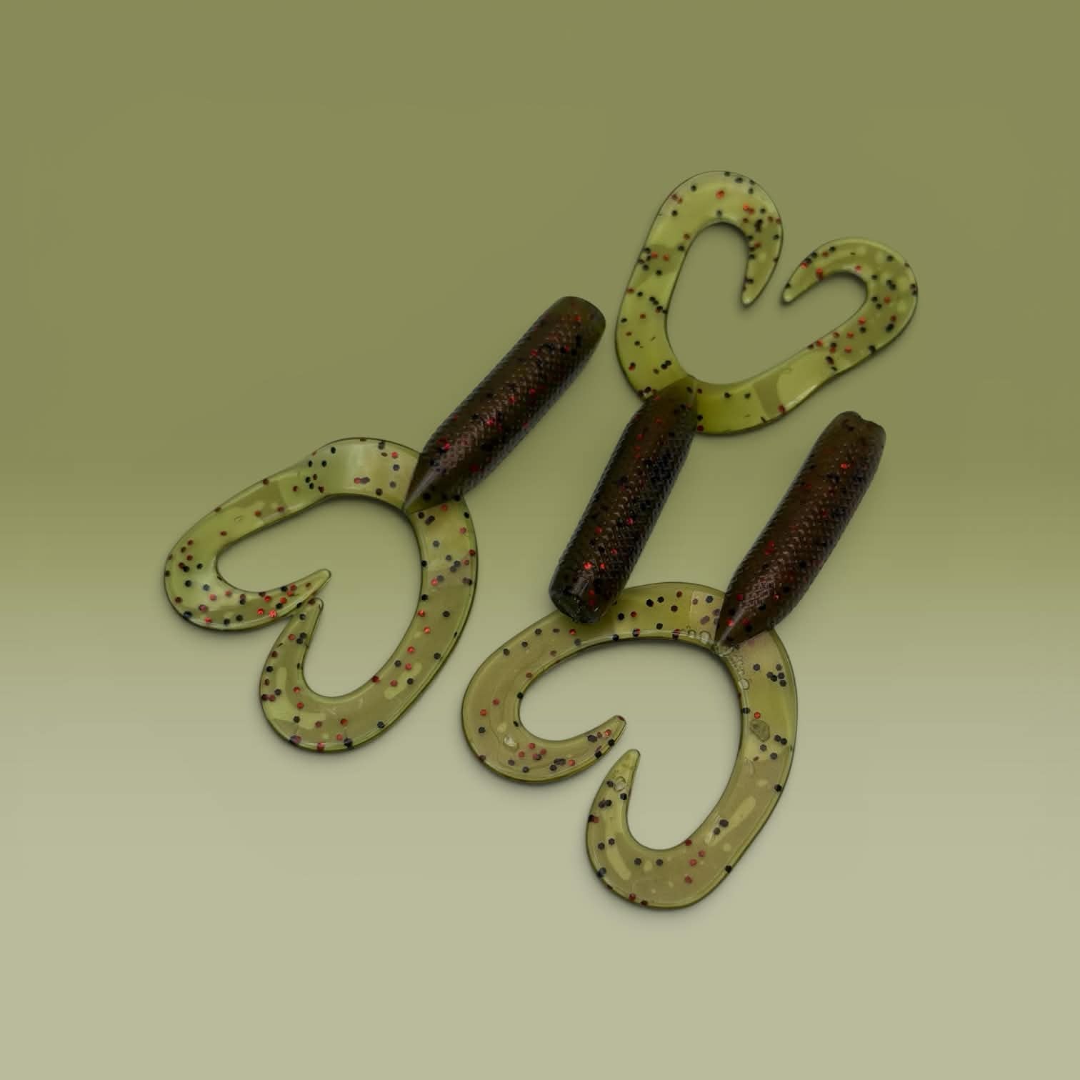 3 inch twin tail grub 10 pack