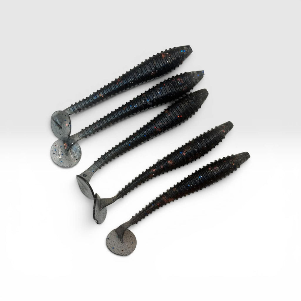 4.5 inch ringed swim bait 10 pack