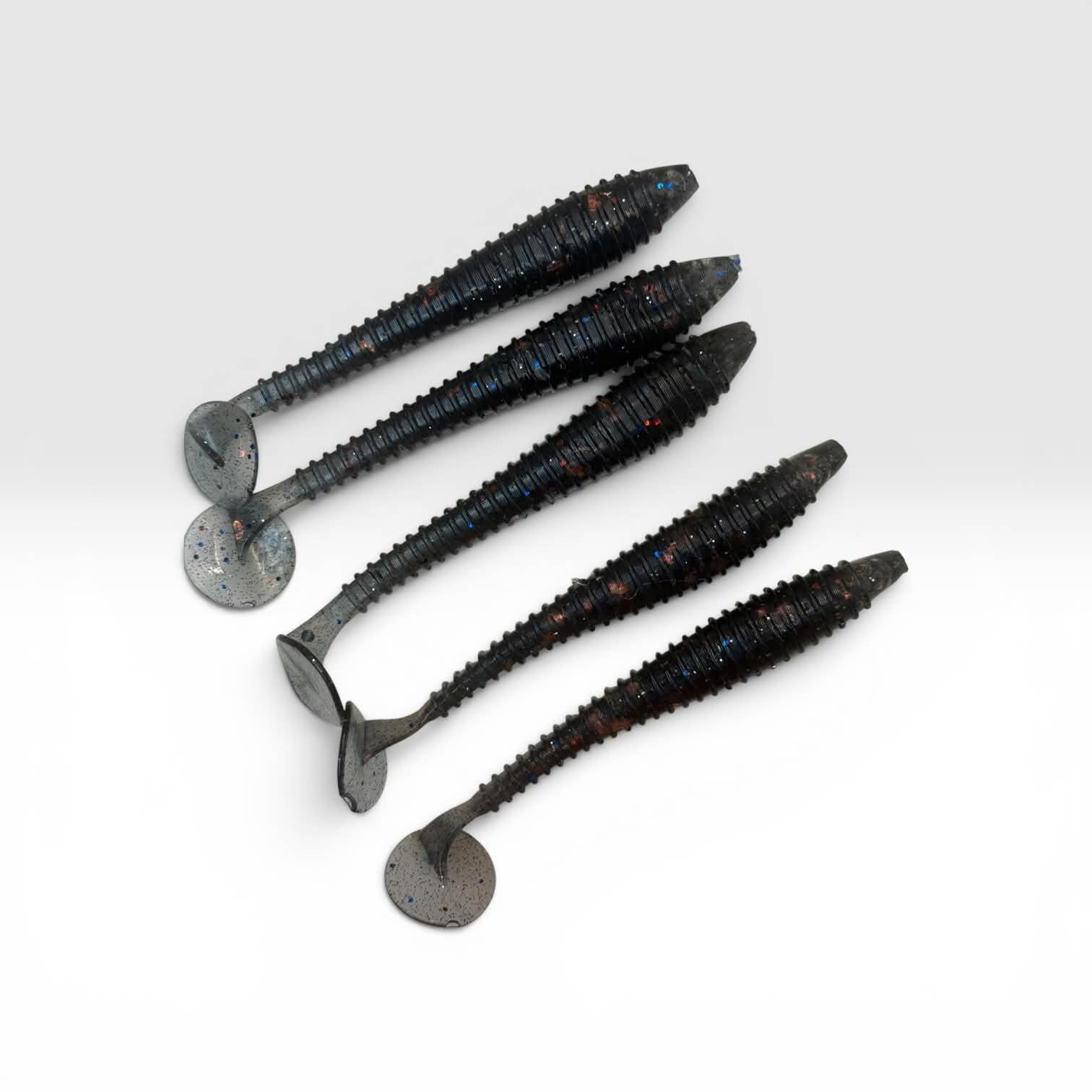 4.5 inch ringed swim bait 10 pack