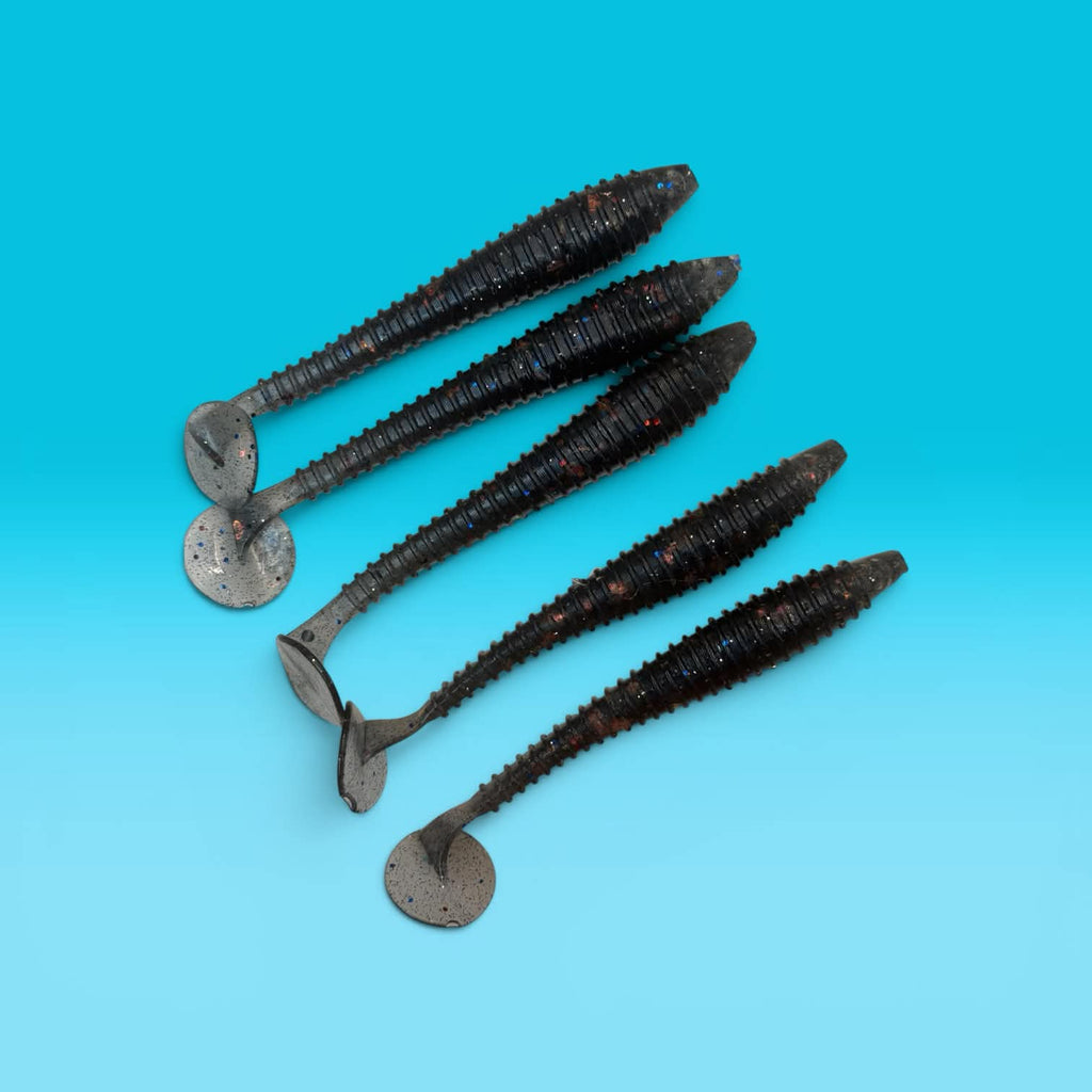 4.5 inch ringed swim bait 10 pack