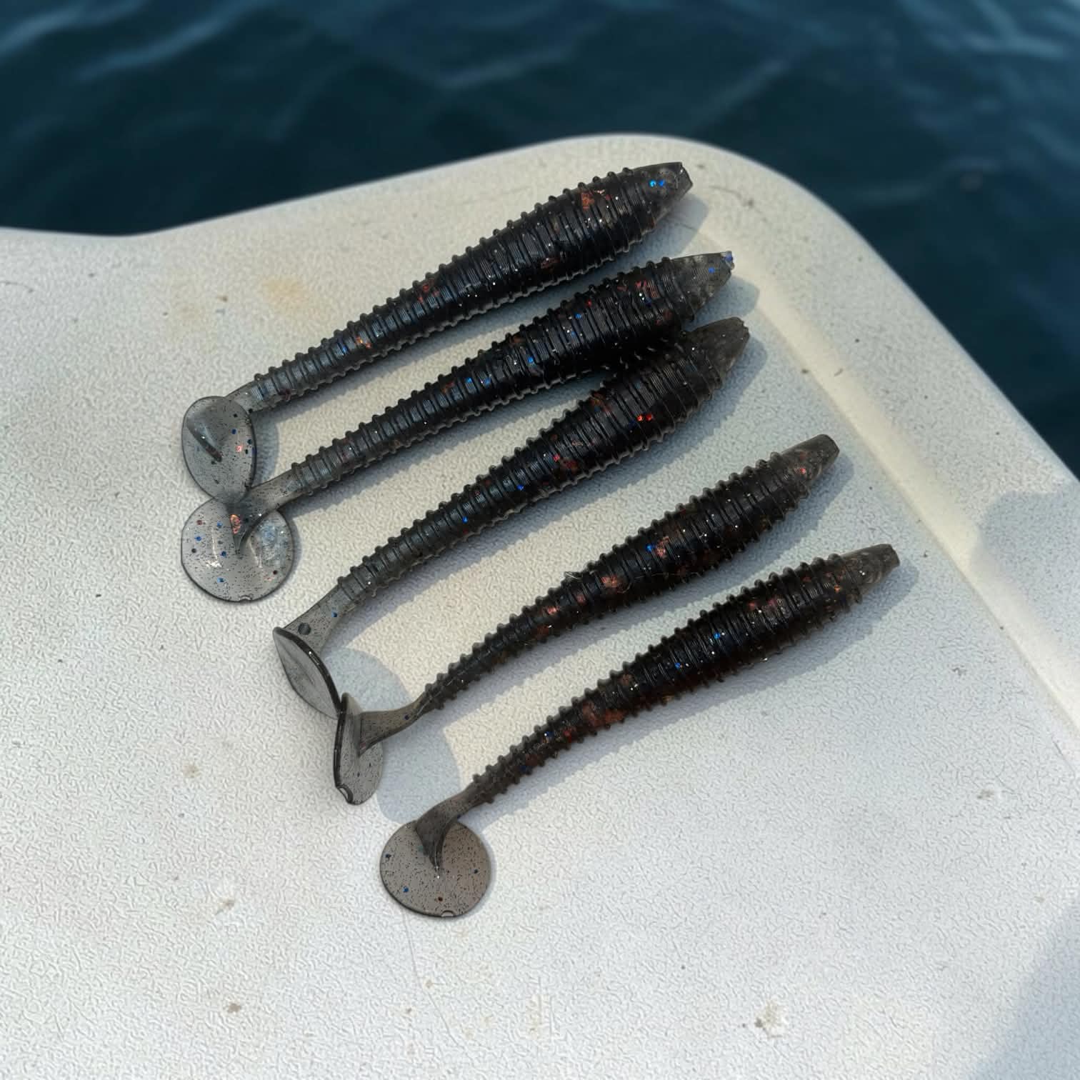 4.5 inch ringed swim bait 10 pack